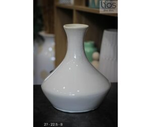BINH130- Bình gốm trắng decor, cắm hoa hình dạng độc đáo