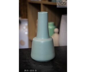 BINH166- Bình gốm xanh pastel decor, cắm hoa hình dạng độc đáo hút tài lộc