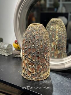 Alternative view of Bình gốm men sôi dáng chuông cao 34cm & 27cm