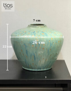Alternative view of Bình gốm xam lam ngọc bích nhiều kích cỡ 015