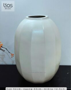 Bình gốm trắng 003