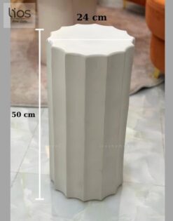 Đôn gốm trắng decor DON001