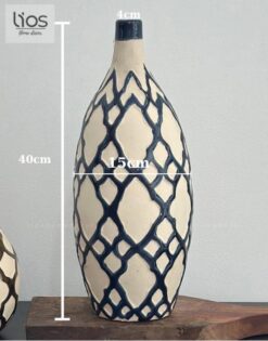 Alternative view of Bình gốm decor cắm hoa 022