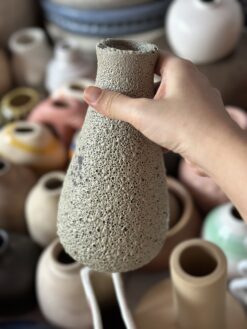 Bình gốm japandi cao 20cm - Ảnh 2
