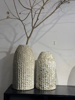 Bình gốm men sôi dáng chuông cao 42cm - Ảnh 2
