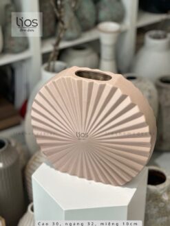 Bình tròn be dẹt 30x32 - Ảnh 2
